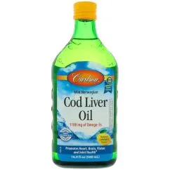Витамины и минералы Carlson Labs Cod Liver Oil 1,100 mg Omega-3s + Vitamins A&D3 500 ml (088395013522)