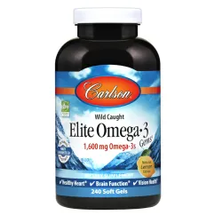 Вітаміни та мінерали Carlson Labs Elite Omega 3 1,600 mg 240 soft gels (088395017131)