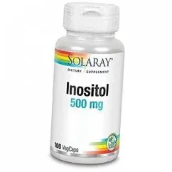 Витамины и минералы Solaray Inositol 500 mg 100 veg caps (076280043587)