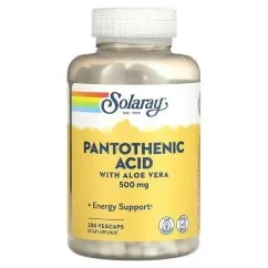 Витамины и минералы Solaray Pantothenic Acid 500 mg 250 veg caps (076280043815)