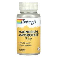 Витамины и минералы Solaray Magnesium Asporotate 400 mg 60 veg caps (076280046205)