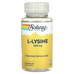 Амінокислота Solaray L-Lysine 500 mg 60 veg caps (076280049404)