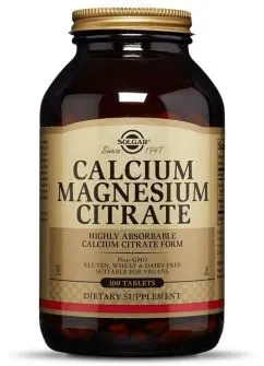 Витамины и минералы Solgar Calcium Magnesium Citrate 100 tabs (033984005099)