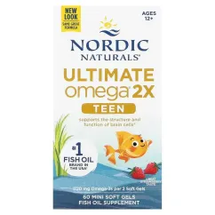 Вітаміни та мінерали Nordic Naturals Ultimate Omega 2X Teen 60 mini soft gels (768990061103)