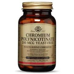 Витамины и минералы Solgar Chromium Polynicotinate 200 mcg 100 veg caps (033984008762)