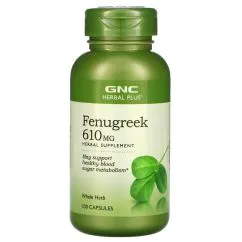 Натуральна добавка GNC Fenugreek 610 mg 100 капсул (20584-01)