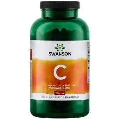 Витамины и минералы Swanson Vitamin C 1000 mg With Rose Hips 250 caps (087614011066)