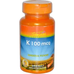 Витамины и минералы Thompson K 100 mcg 30 caps (031315199356)