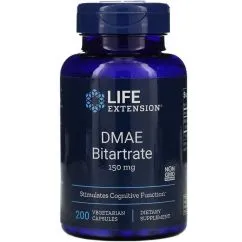 Витамины и минералы Life Extension DMAE Bitartrate 150 mg 200 caps (737870154020)