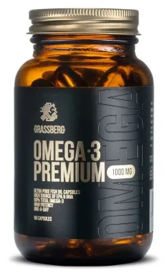 Вітаміни та мінерали Grassberg Omega-3 1000 mg Premium 60 caps (19591-01)