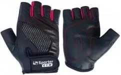 Рукавички для тренувань Sporter Fitness Gloves Black-Pink/S size (20739-01)