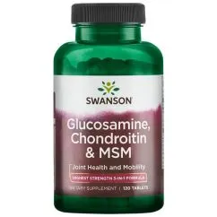 Натуральная добавка Swanson Glucosamine, Chondroitin & MSM 120 таб (19523-01)