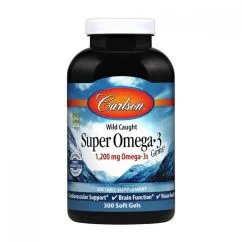 Витамины и минералы Carlson Labs Super Omega 3 1200 mg Omega-3s 300 soft gels (18345-01)