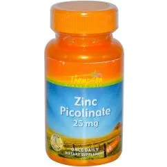 Вітаміни та мінерали Thompson Zinc Picolinate 60 tabs (031315191053)