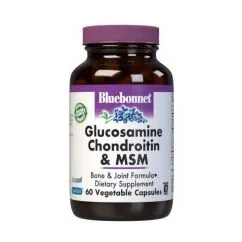 Натуральная добавка Bluebonnet Nutrition Glucosamine Chondroitin & MSM 60 капсул (19754-01)