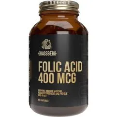 Вітаміни та мінерали Grassberg Folic Acid 400 mcg 60 caps (19594-01)