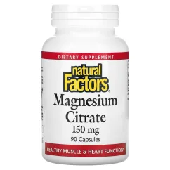 Витамины и минералы Natural Factors Magnesium Citrate 150 mg 90 caps (068958016528)