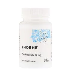 Вітаміни та мінерали Thorne Research Zinc Picolinate 15 mg 60 caps (693749210023)
