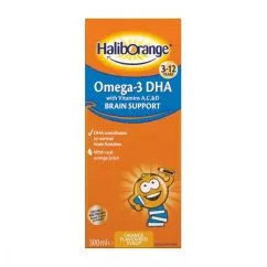 Вітаміни та мінерали Haliborange Omega-3 DHA + Vits A,C & D Brain Support 300 ml (21212-01)