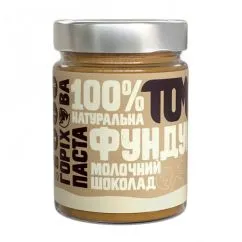 Замінник харчування TOM Горіхова Паста у скляній банці 300 г фундук молочний шоколад (21254-01)