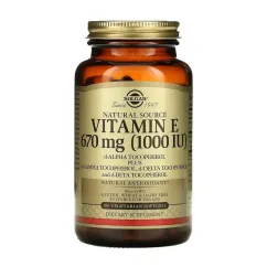 Витамины и минералы Solgar Vitamin E 670 mcg (1000 IU) 100 veg softgels (21497-01)