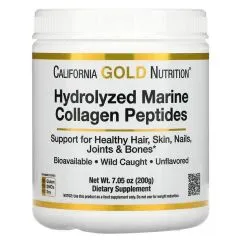 Натуральна добавка California Gold Nutrition Hydrolyzed Marine Collagen Peptides 200г pure (20578-01)