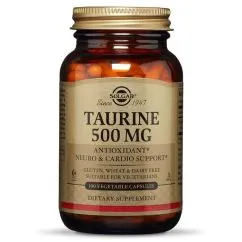 Амінокислота Solgar Taurine 500 mg 100 veg caps (033984027015)