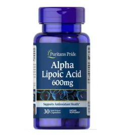 Жироспалювач Puritan's Pride Alpha Lipoic Acid 600 mg 30 капсул (22405-01)
