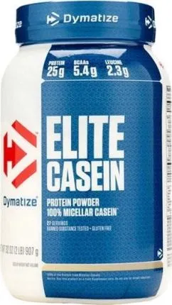 Протеин Dymatize Elite Casein 908 г cookies & cream (00101-01)