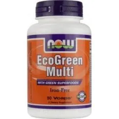 Вітаміни та мінерали Now Foods EcoGreen Multi 90 veg caps (03858-01)