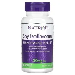 Натуральна добавка Natrol Soy Isoflavones Menopause Relief 50 mg 60 капсул (20253-01)