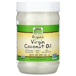 Заменитель питания Now Foods Organic Virgin Coconut Oil 591 мл (18396-01)