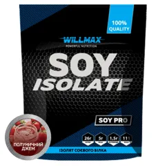 Протеин Willmax Soy Isolate 900 г полуничний джем (18055-04)