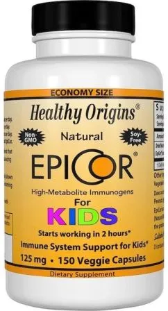 Вітаміни та мінерали Healthy Origins Epicor for Kids 125 mg 150 veg caps (18498-01)