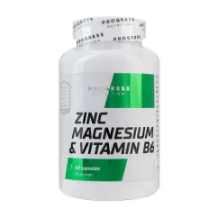 Витамины и минералы Progress Nutrition Zinc Magnesium & Vitamin B6 60 sgels (22677-01)