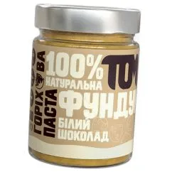 Замінник харчування TOM Горіхова Паста у скляній банці 300 г фундук білий шоколад (21252-01)