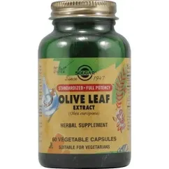 Натуральна добавка Solgar Olive Leaf Extract 60 капсул (18948-01)