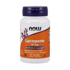 Натуральна добавка Now Foods Lycopene 10 mg 60 капсул (09930-01)
