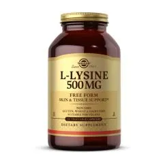 Амінокислота Solgar L-Lysine 500 mg 250 veg caps (21674-01)
