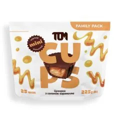 Замінник харчування TOM Цукерки з солоною карамеллю чорний шоколад Family Pack 225 г  (21479-01)