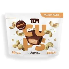 Заменитель питания TOM Конфеты с пастой кешью черный шоколад Family Pack 225 г (21476-01)