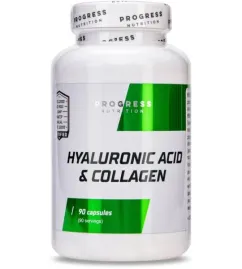 Натуральна добавка Progress Nutrition Hyaluronic Acid & Collagen 90 капсул (21850-01)