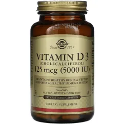 Вітаміни та мінерали Solgar Vitamin D3 5000 IU 240 veg caps (033984033146)