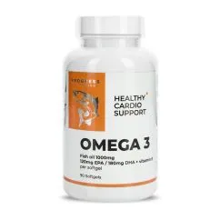 Вітаміни та мінерали Progress Nutrition Omega 3 + Vitamin E 90 softgels (22428-01)