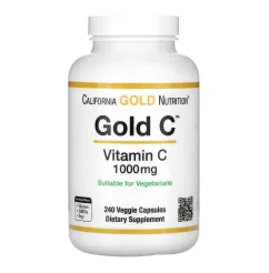 Вітаміни та мінерали California Gold Nutrition Gold C Vitamin C 1000 mg 240 veg caps (898220009329)