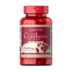Натуральна добавка Puritan's Pride Cranberry Extract 25000 mg 120 капсул (21176-01)