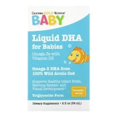 Вітаміни та мінерали California Gold Nutrition Baby's DHA with Vitamin D3 59 ml (19207-01)