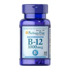 Вітаміни та мінерали Puritan's Pride Vitamin B-12 1000 mcg time release 100 caplets (08963-01)