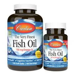 Вітаміни та мінерали Carlson Labs The Very Finest Fish Oil 120+30 soft gels (11332-01)