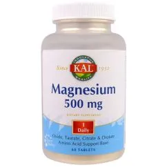 Витамины и минералы KAL Magnesium 500 mg 60 tab (021245573203)